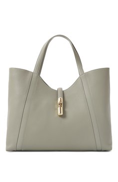 Женская сумка-тоут furla goccia xl FURLA хаки цвета, арт. WB01498/BX3353 | Фото 1 (Драгоценные камни: Проставлено; Материал: Натуральная кожа; Размер: large; Материал сплава: Проставлено)