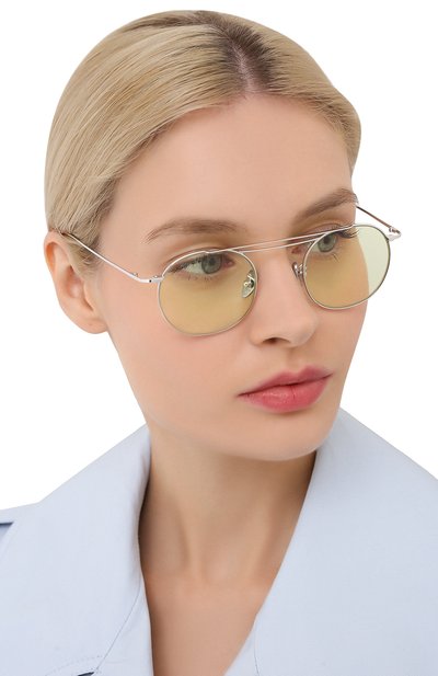 Солнцезащитные очки CUTLER AND GROSS светло-зеленого цвета по цене 29950 руб., арт. 1268PPL/DPGN, фото 2 Солнцезащитные очки CUTLER AND GROSS, арт. 1268PPL/DPGN, фото 2