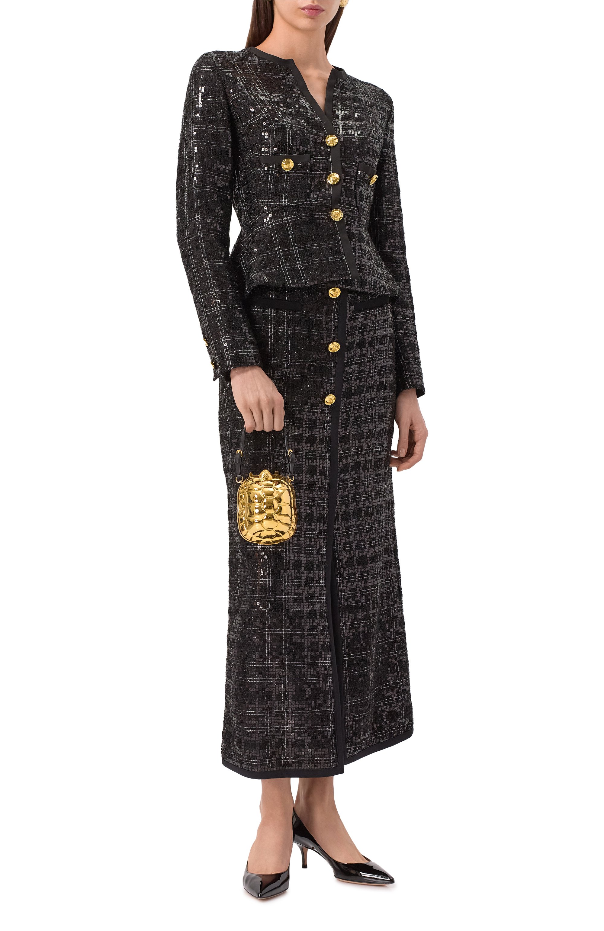 Юбка с отделкой пайетками GIAMBATTISTA VALLI, арт. 25SSPVCA2104-23LAB, фото 2