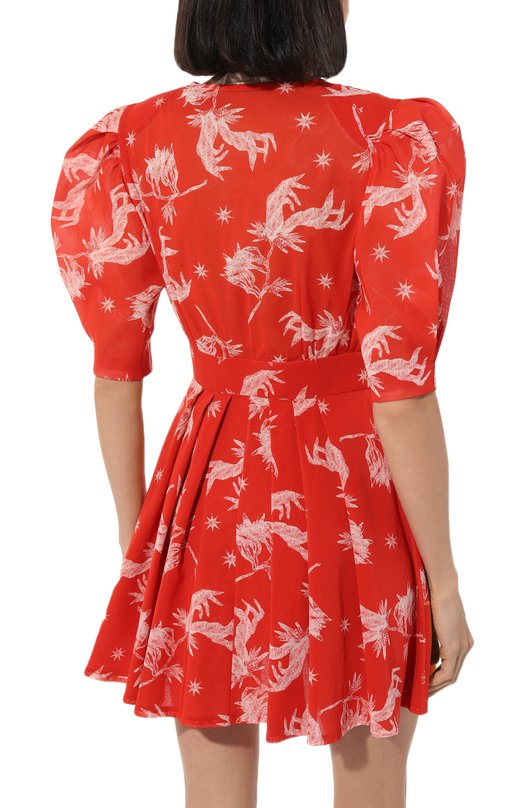 Хлопковое платье Ulyana Sergeenko ABC009SS23Morocco 1021т23 Красный  ABC009SS23Morocco 1021т23 Фото 4