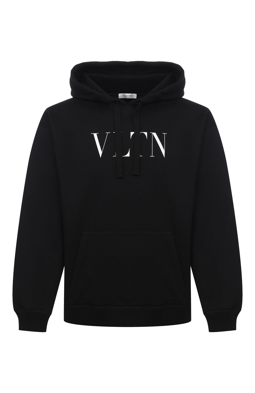 Мужской черный хлопковое худи VALENTINO купить в интернет-магазине
