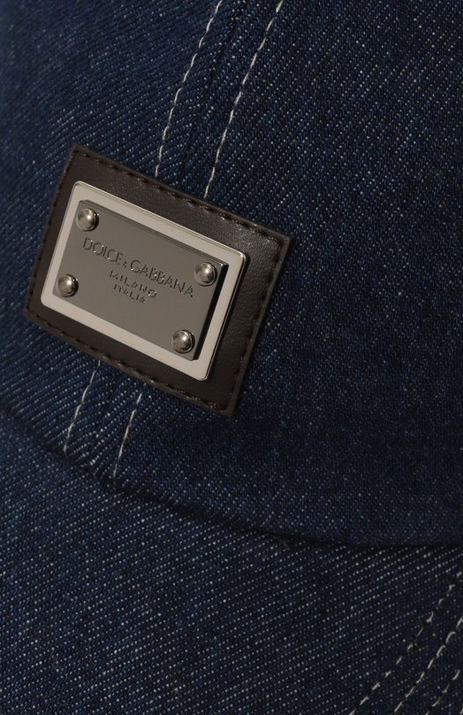 Хлопковая бейсболка Dolce & Gabbana GH764A/G8LS5 Синий  GH764A/G8LS5 Фото 4