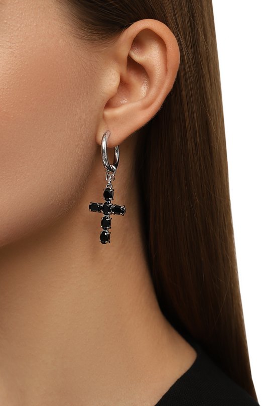 Серьги Dolce & Gabbana WEQ2D6 W1111 Чёрный  WEQ2D6 W1111 Фото 2