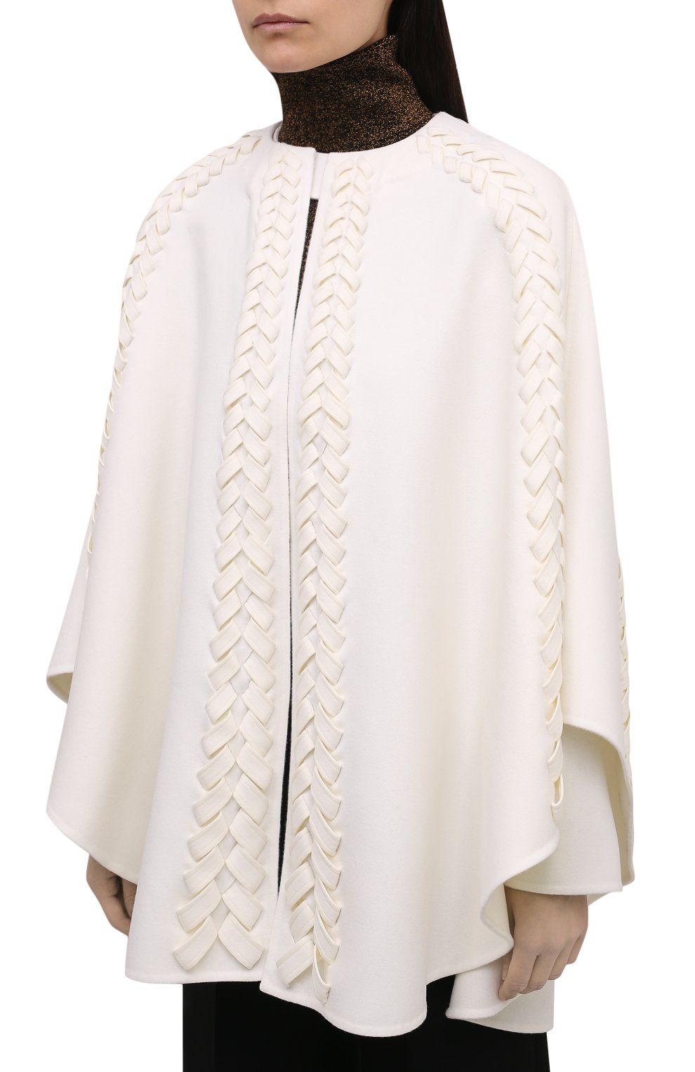 Пончо из шерсти и кашемира VALENTINO, арт. WB0CG2H315E, фото 3