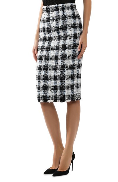 Юбка ALEXANDER MCQUEEN синего цвета по цене 107000 руб., арт. 585990/QEAAR, фото 3 Юбка ALEXANDER MCQUEEN, арт. 585990/QEAAR, фото 3