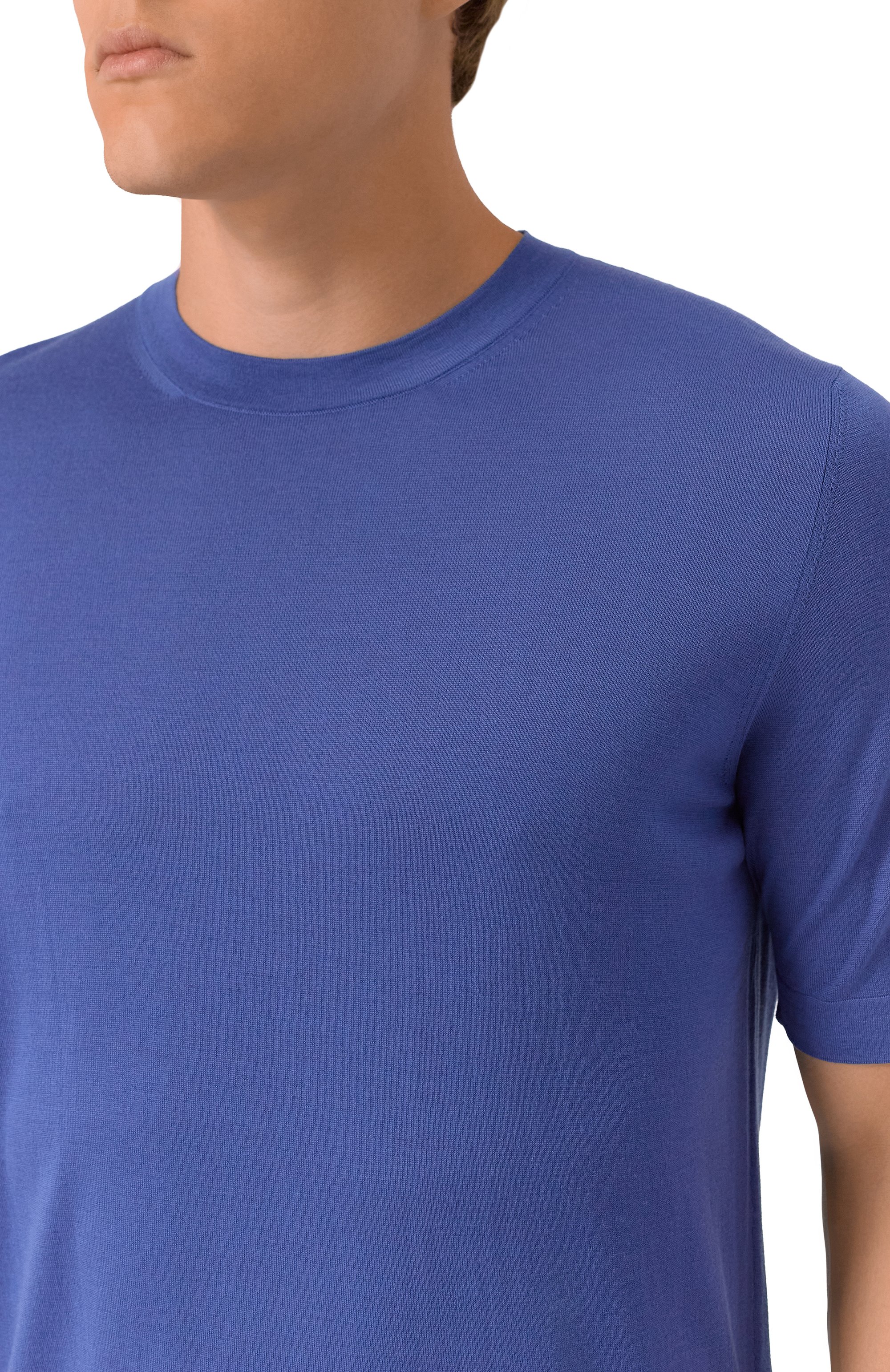 Шерстяной джемпер MVST синего цвета по цене 131000 руб., арт. M0-M25.1MM.K402/44-60, фото 5 Шерстяной джемпер MVST, арт. M0-M25.1MM.K402/44-60, фото 5