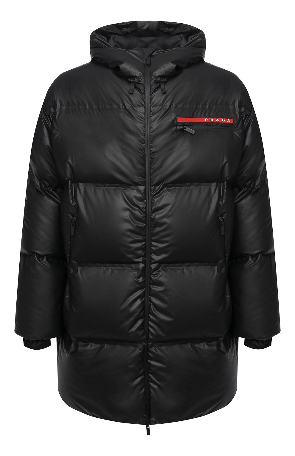 Пуховик PRADA черного цвета по цене 300000 руб., арт. SGB258-1T2Y-F0002-192, фото 1 Пуховик PRADA, арт. SGB258-1T2Y-F0002-192, фото 1