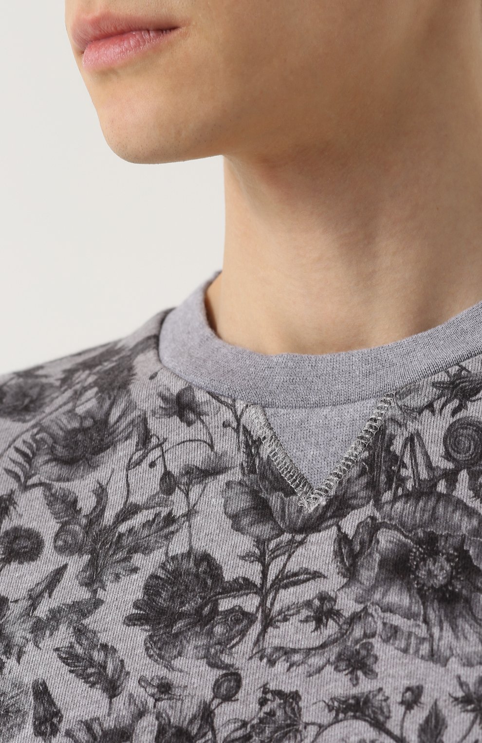 Хлопковый свитшот с принтом DEREK ROSE, арт. 9000-C0RN001, фото 5