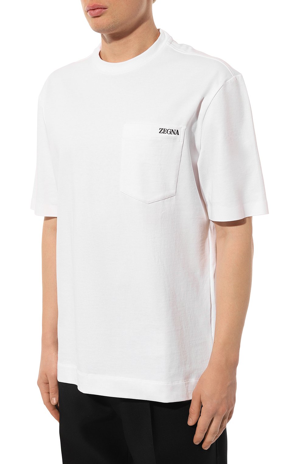 Хлопковая футболка ZEGNA, арт. UC385A6/C785, фото 3