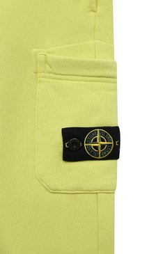 Детские хлопковые джоггеры STONE ISLAND светло-зеленого цвета, арт. 791661520/14 | Фото 3 (Материал сплава: Проставлено; Нос: Не проставлено; Материал внешний: Хлопок; Мальчики Кросс-КТ: Джоггеры-одежда)