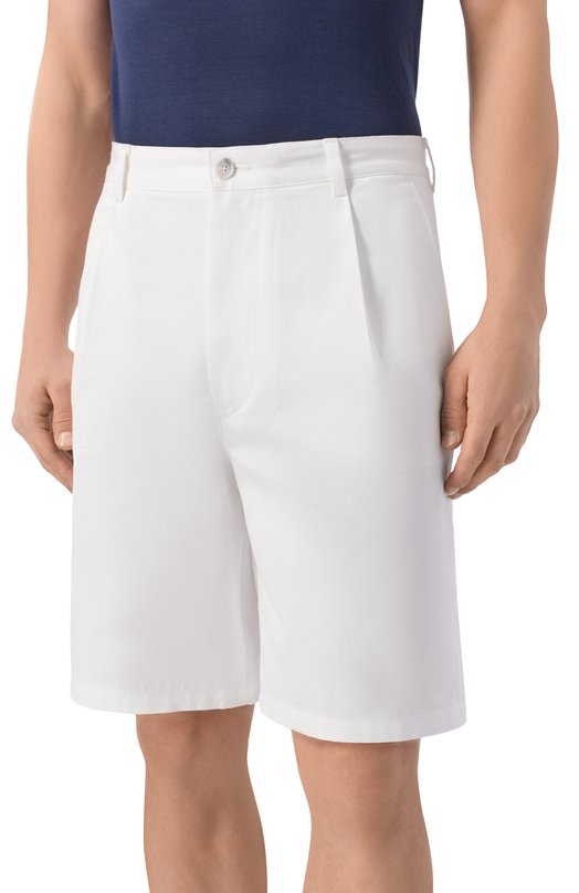 Хлопковые шорты BOSS 50557421 Белый  50557421 Фото 3