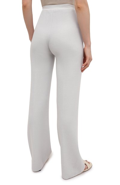 Брюки из кашемира и шелка LORO PIANA светло-серого цвета по цене 199500 руб., арт. FAL2062, фото 4 Брюки из кашемира и шелка LORO PIANA, арт. FAL2062, фото 4