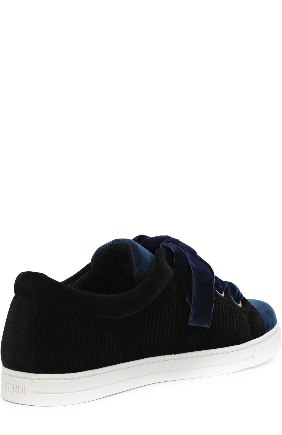 Текстильные кеды stripy с логотипом бренда на шнуровке FENDI, арт. 8E6664 A0UQ, фото 4