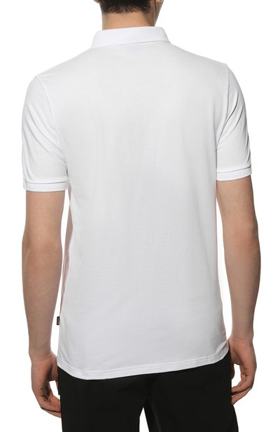 Хлопковое поло BOSS белого цвета по цене 10500 руб., арт. 50472668, фото 4 Хлопковое поло BOSS, арт. 50472668, фото 4