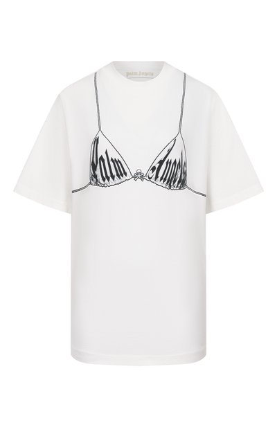 Женская хлопковая футболка PALM ANGELS, арт. PWAA07BS26JER003