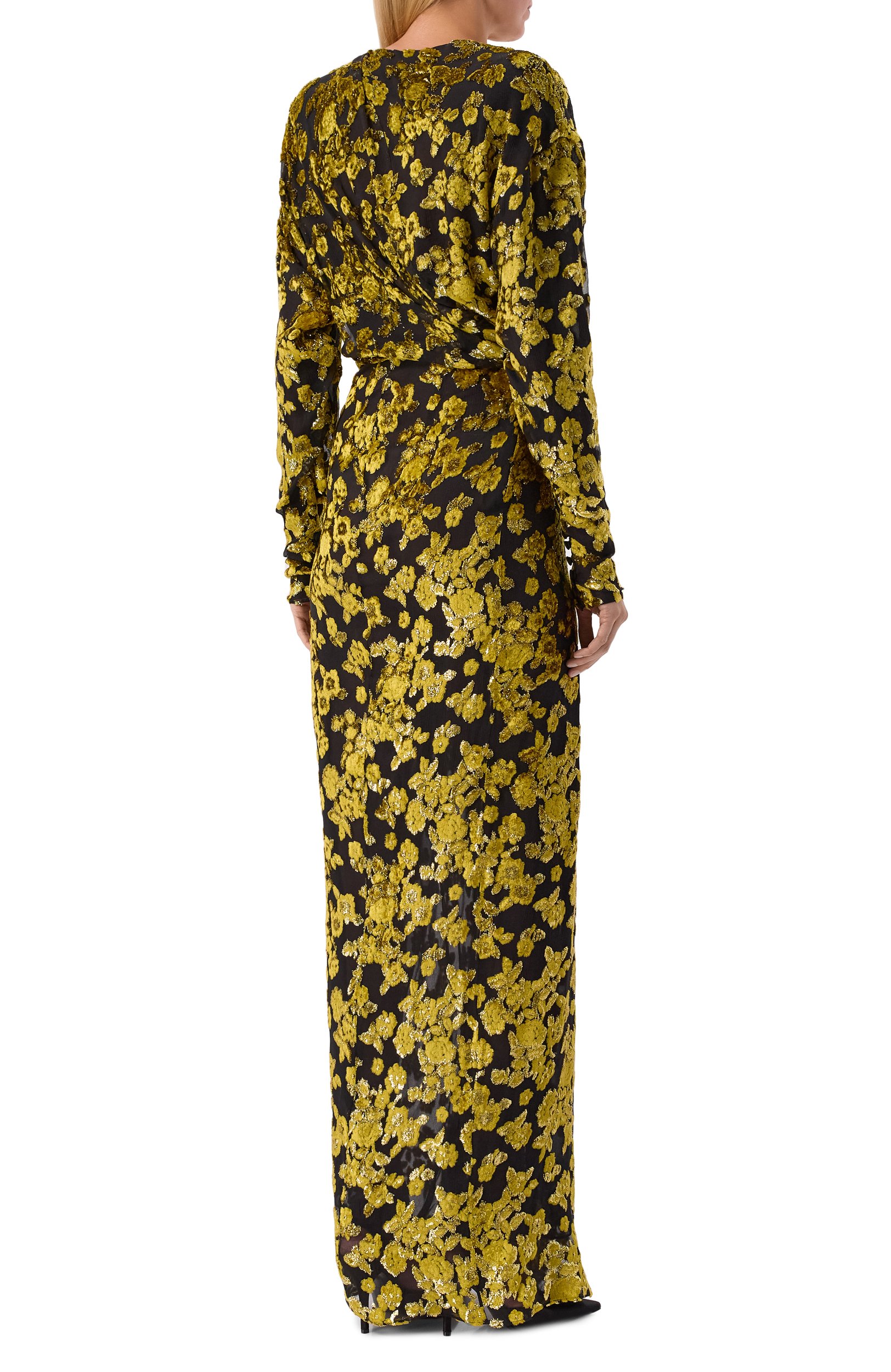 Платье из вискозы и шелка BALMAIN, арт. DR000000/0127, фото 3