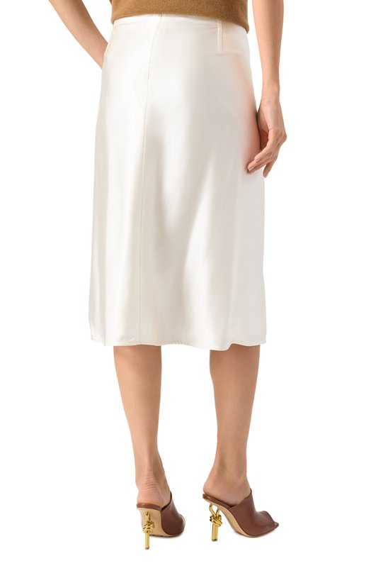 Атласная юбка Jil Sander J03MA0210-J65246 Белый  J03MA0210-J65246 Фото 4