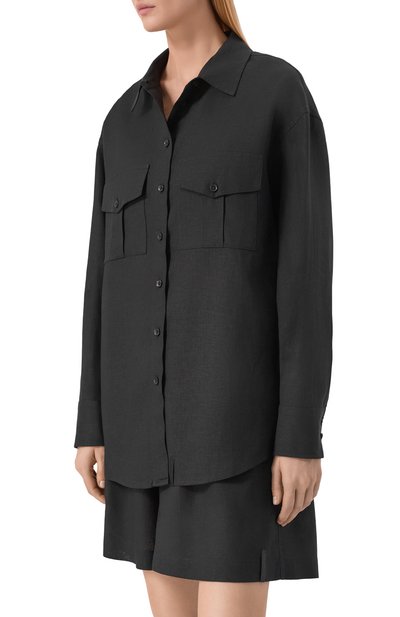 Рубашка изо льна и вискозы HINNOMINATE, арт. HMABW02631, фото 3