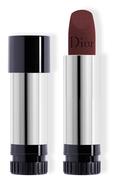 Женская рефил помады для губ с вельветовым финишем rouge dior velvet lipstick, оттенок 886 загадочный (3.5g) DIOR, арт. C317500886