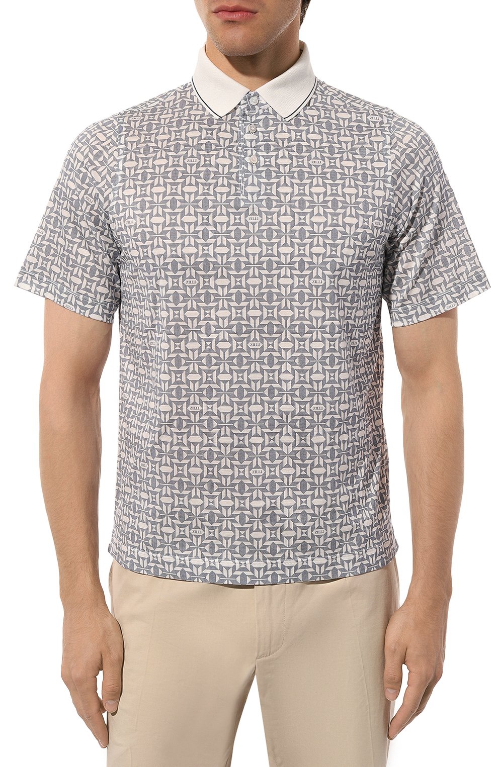 Хлопковое поло ZILLI, арт. KBP002M0110VZLU00, фото 3