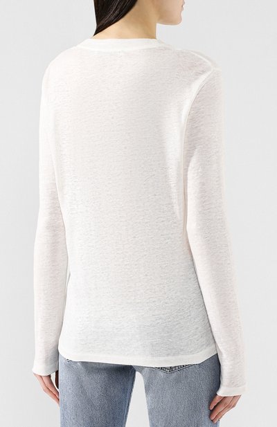 Льняной лонгслив ACNE STUDIOS, арт. AL0030, фото 4