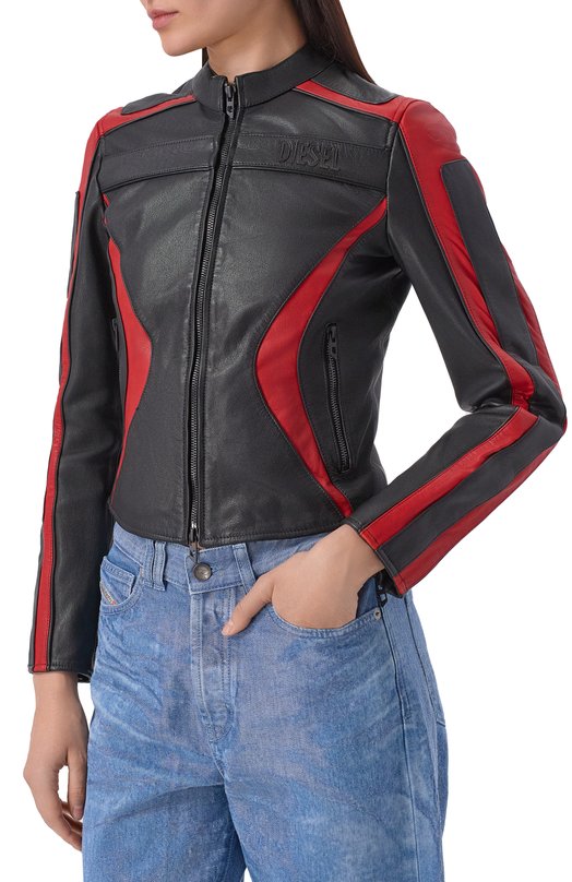 Кожаная куртка Diesel A21182/0DMBS Чёрный  A21182/0DMBS Фото 3