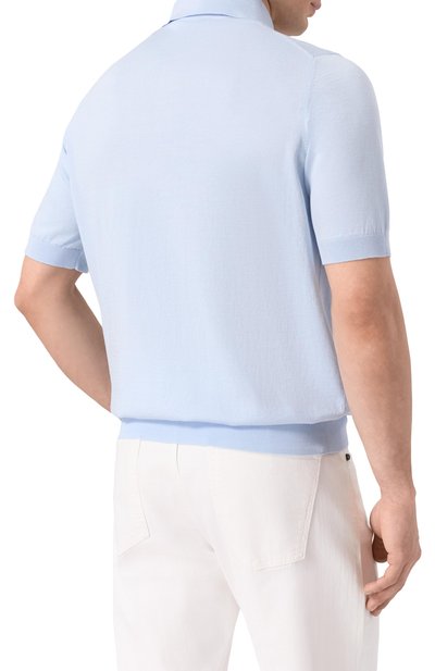 Поло из хлопка и шелка MVST, арт. M26.CSM.K424/50% C0TT0N 50% SILK, фото 4