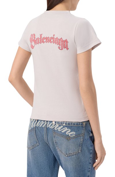 Хлопковая футболка BALENCIAGA, арт. 850263/TTVH6, фото 4