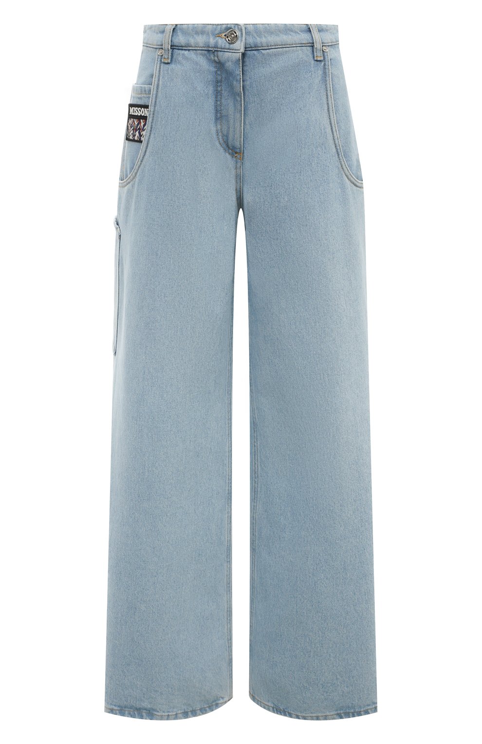 Джинсы MISSONI голубого цвета по цене 75200 руб., арт. WI28/BW00K9, фото 1 Джинсы MISSONI, арт. WI28/BW00K9, фото 1