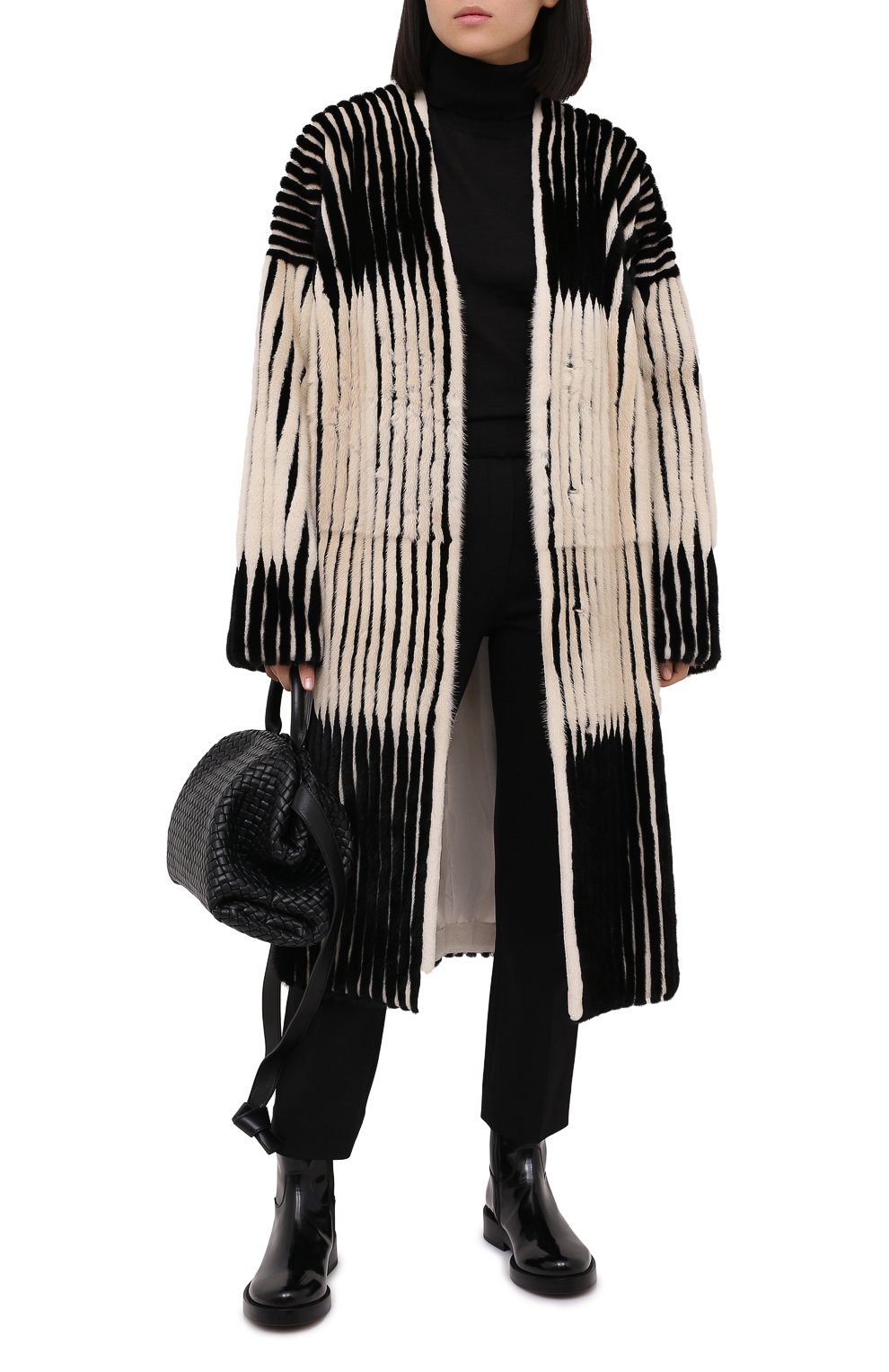 Шуба из меха норки YVES SALOMON, арт. 21WYM33815VRDR, фото 2