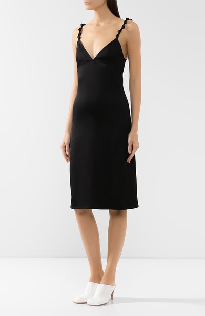Атласное платье BOTTEGA VENETA, арт. 568085/VA6Q0, фото 3