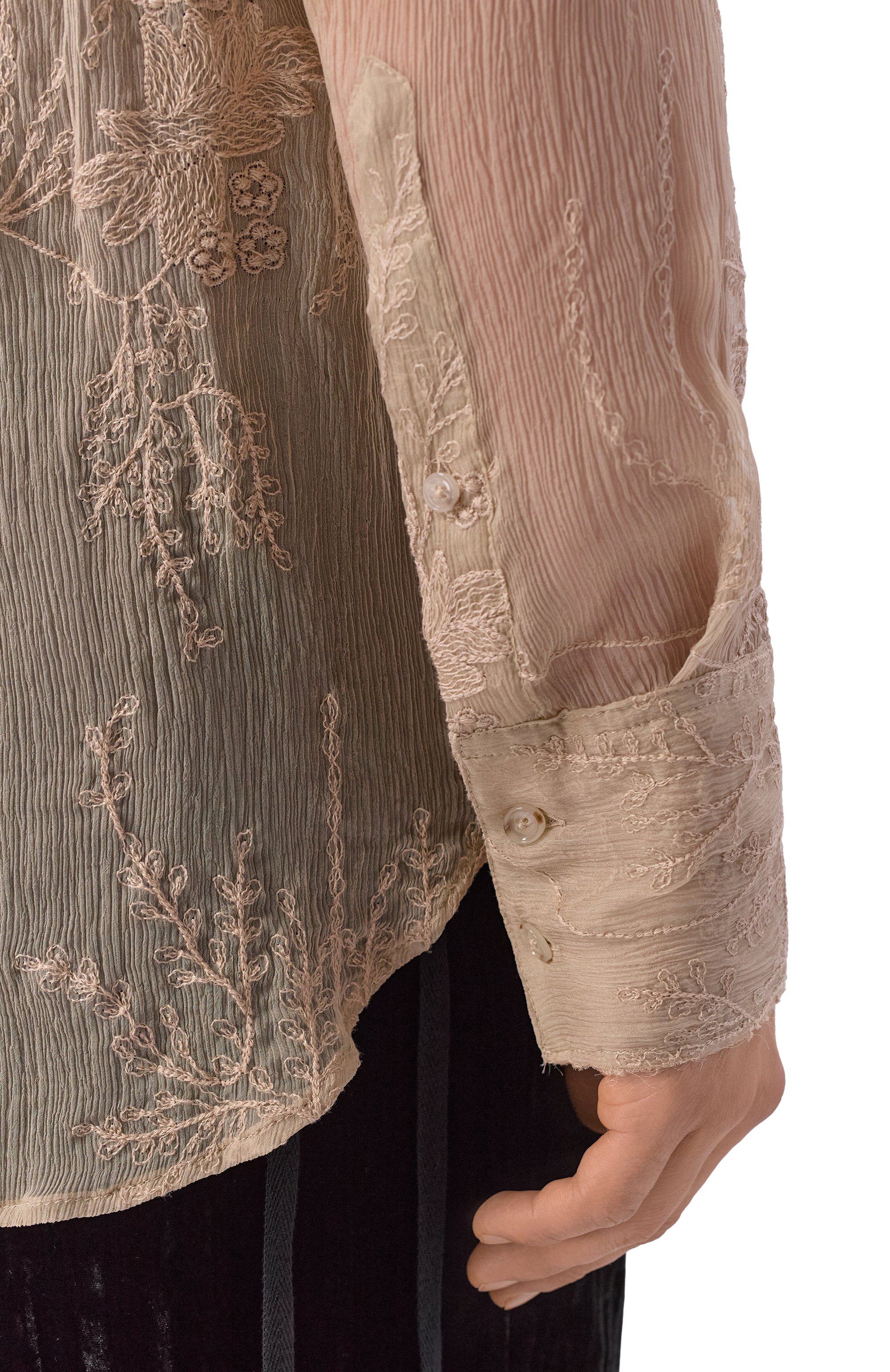 Рубашка из шелка и хлопка ANN DEMEULEMEESTER, арт. B0013974/FA735, фото 5