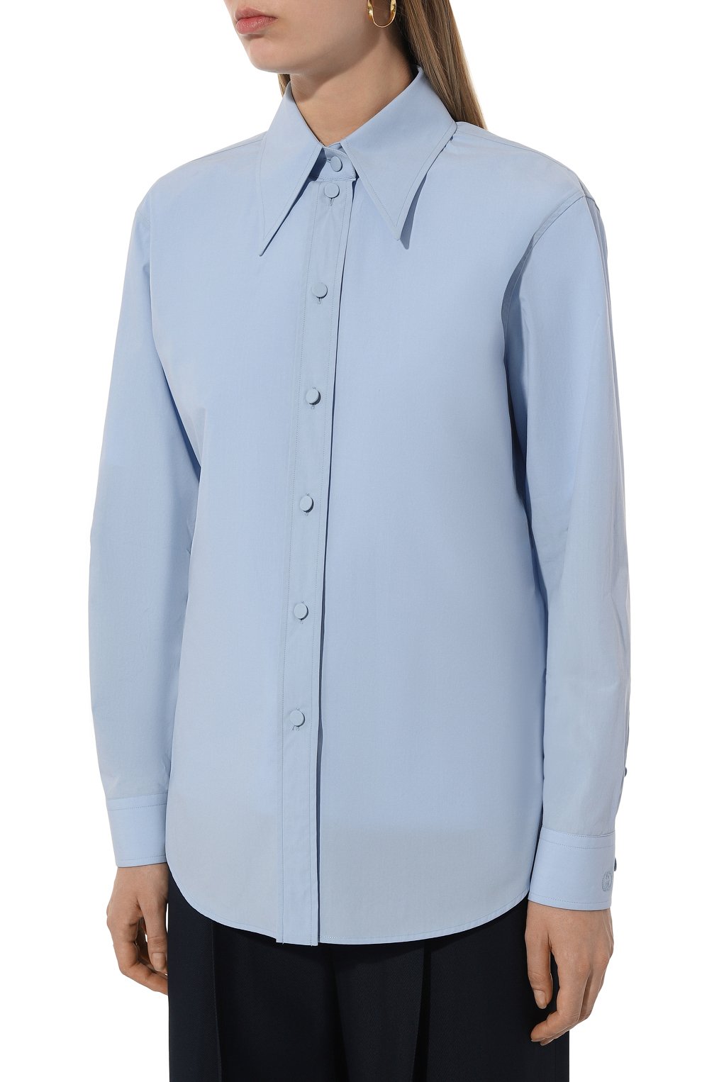 Хлопковая блузка GUCCI, арт. 715840/ZAK76, фото 3