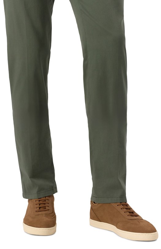 Кожаные кеды Hybrid Brunello Cucinelli MZUMSAN311 Коричневый  MZUMSAN311 Фото 3
