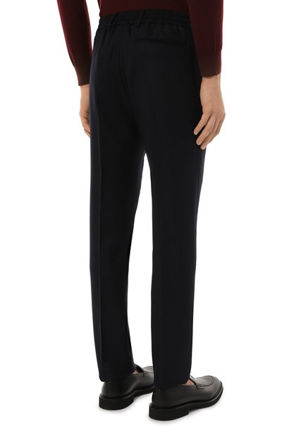 Шерстяные брюки BERWICH темно-синего цвета по цене 34350 руб., арт. SPIAGGIA/CA1931, фото 4 Шерстяные брюки BERWICH, арт. SPIAGGIA/CA1931, фото 4