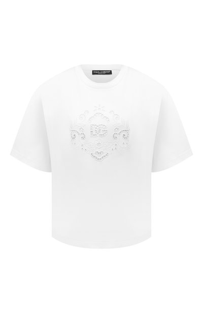 Женская хлопковая футболка DOLCE & GABBANA, арт. F8P31Z/HU7H8