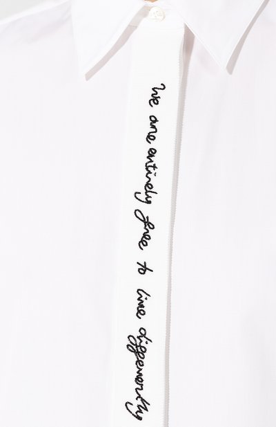 Хлопковая рубашка STELLA MCCARTNEY белого цвета по цене 43000 руб., арт. 600398/SMA90, фото 5 Хлопковая рубашка STELLA MCCARTNEY, арт. 600398/SMA90, фото 5