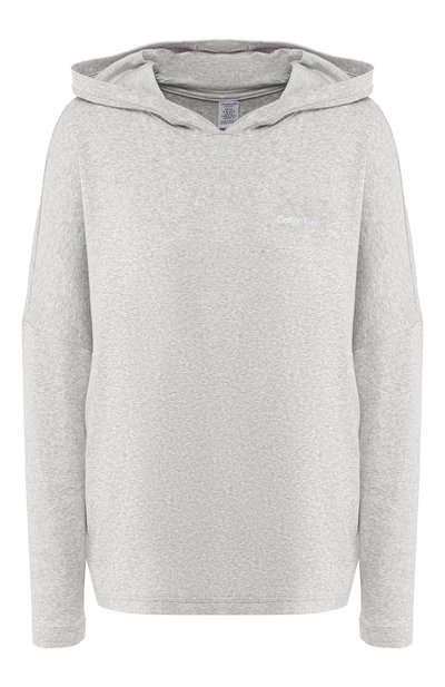 Женский худи из смеси хлопка и вискозы с капюшоном CALVIN KLEIN, арт. QS6120E