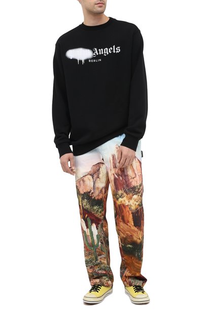 Хлопковые брюки PALM ANGELS, арт. PMCA081E20FAB0014084, фото 3