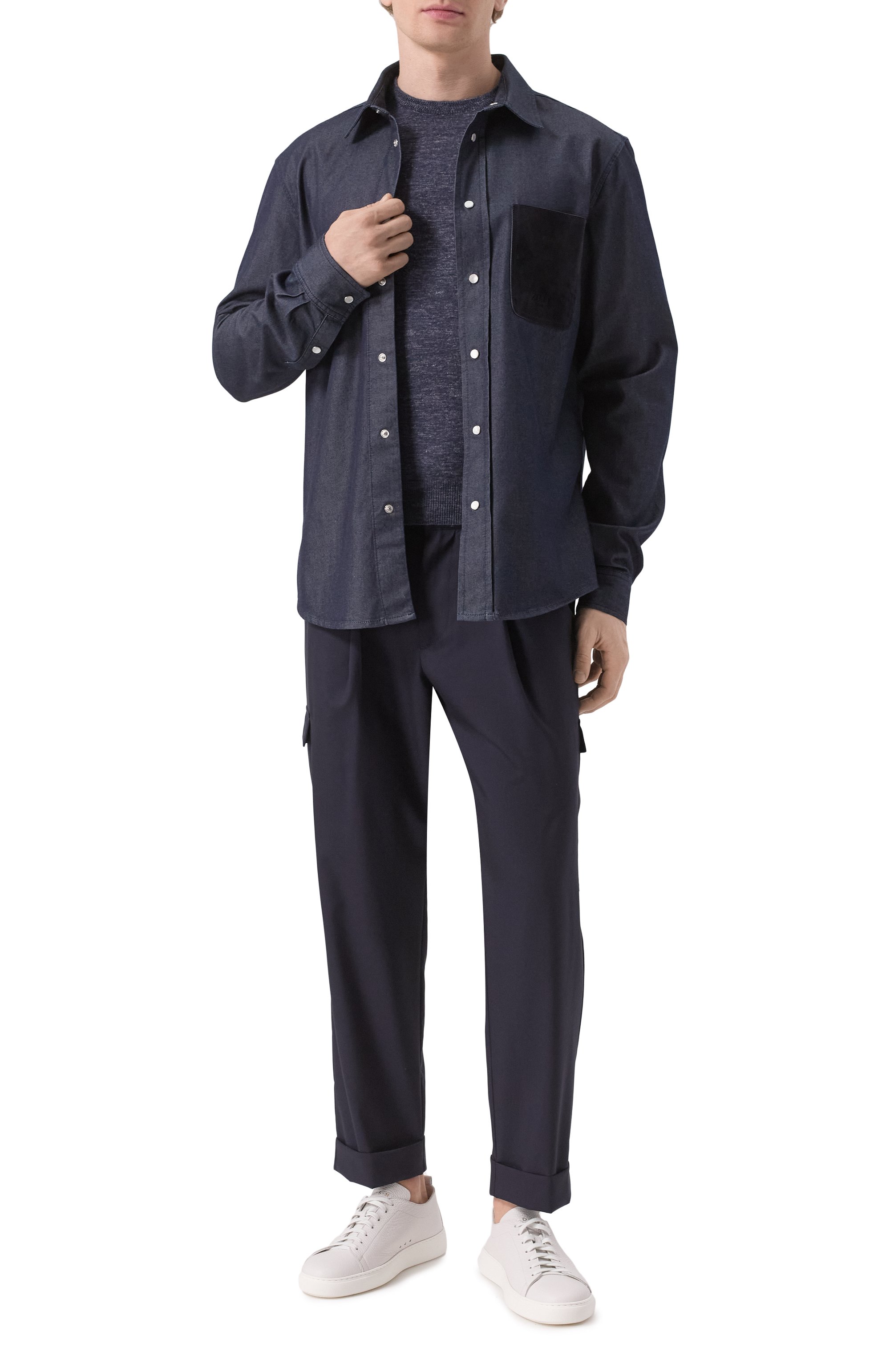 Шерстяные брюки-карго KITON, арт. UPKN024K0371104, фото 2