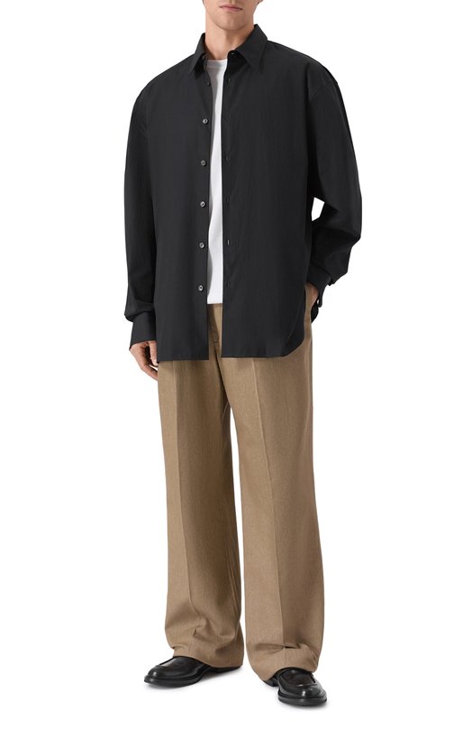 Хлопковая рубашка Dries Van Noten 020767-2293-900 Чёрный  020767-2293-900 Фото 2