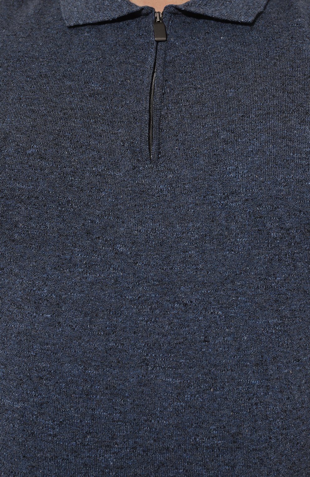 Поло из хлопка и льна CANALI, арт. C0454B/MK01450/60-68, фото 5