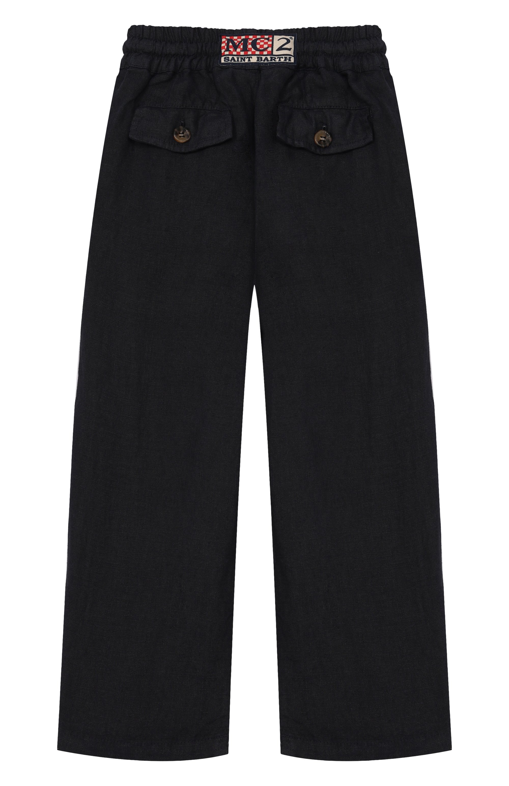Хлопковые брюки MC2 SAINT BARTH темно-синего цвета по цене 15750 руб., арт. STBK/CALAIS JR/00194D, фото 2 Хлопковые брюки MC2 SAINT BARTH, арт. STBK/CALAIS JR/00194D, фото 2