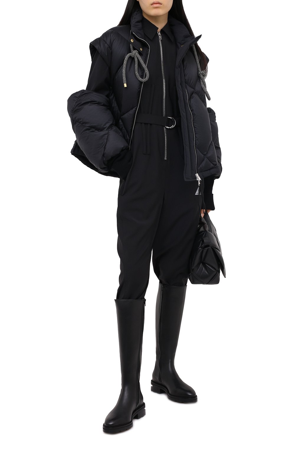 Пуховик MONCLER черного цвета по цене 138500 руб., арт. F2-094-1A506-00-C0614, фото 3 Пуховик MONCLER, арт. F2-094-1A506-00-C0614, фото 3
