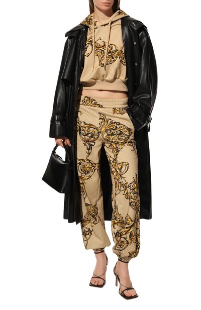 Хлопковое худи VERSACE JEANS COUTURE, арт. 72HAI314-72DP314 FELPA PRINT GARLAND 712+948/FS019, фото 2