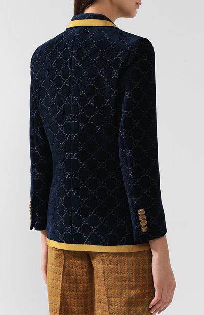 Жакет с контрастной отделкой и карманами GUCCI, арт. 523252/ZKV02, фото 4