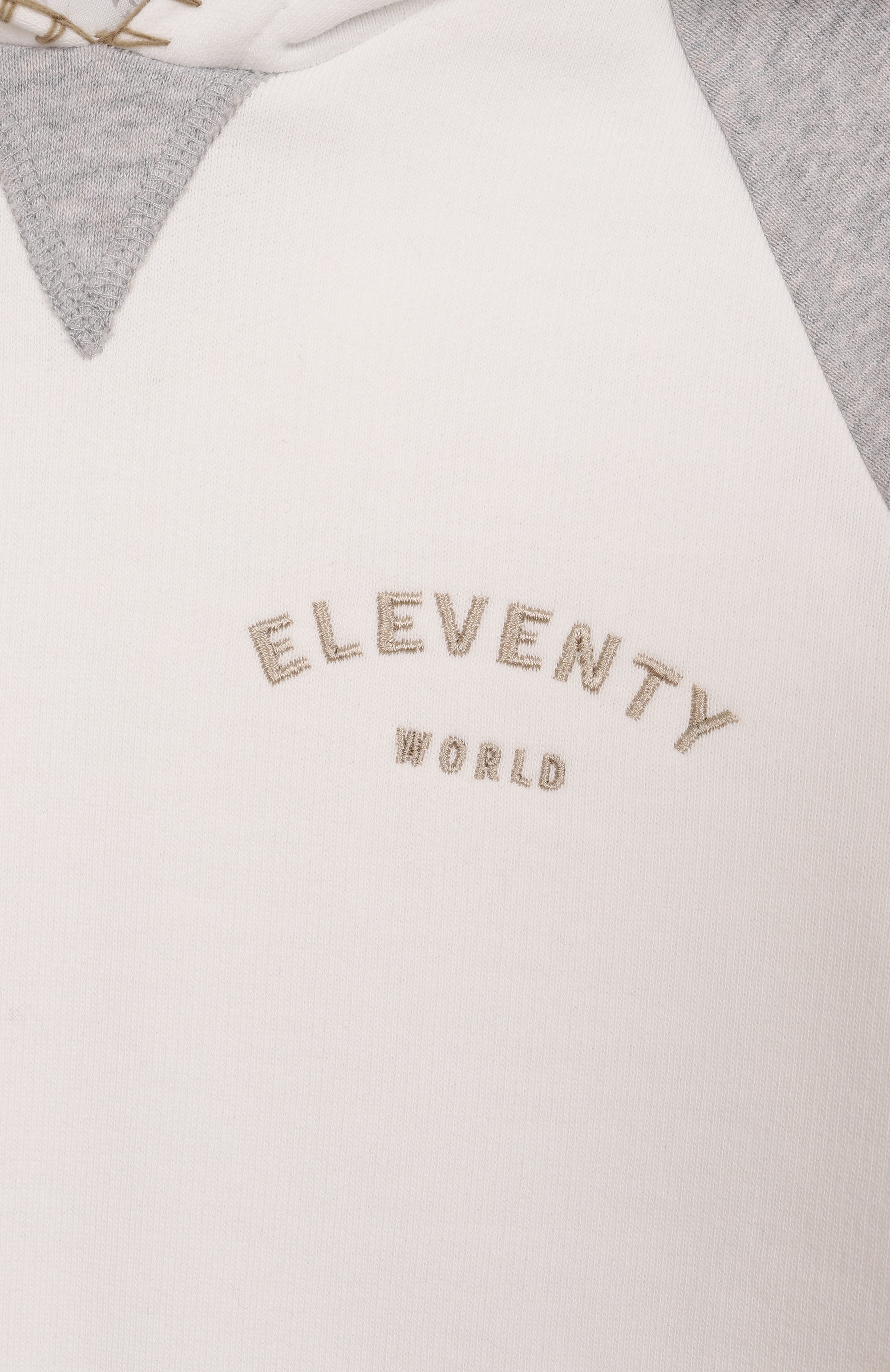 Хлопковое худи ELEVENTY молочного цвета по цене 16300 руб., арт. EW4P40/Z1293/10-16, фото 3 Хлопковое худи ELEVENTY, арт. EW4P40/Z1293/10-16, фото 3