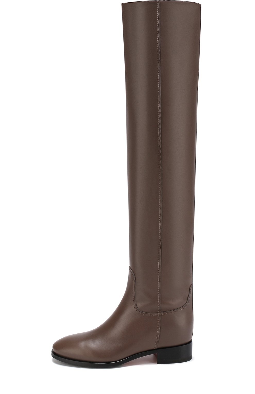 Кожаные ботфорты на низком каблуке SANTONI, арт. WSEH57519BJ2GLNTM21, фото 3