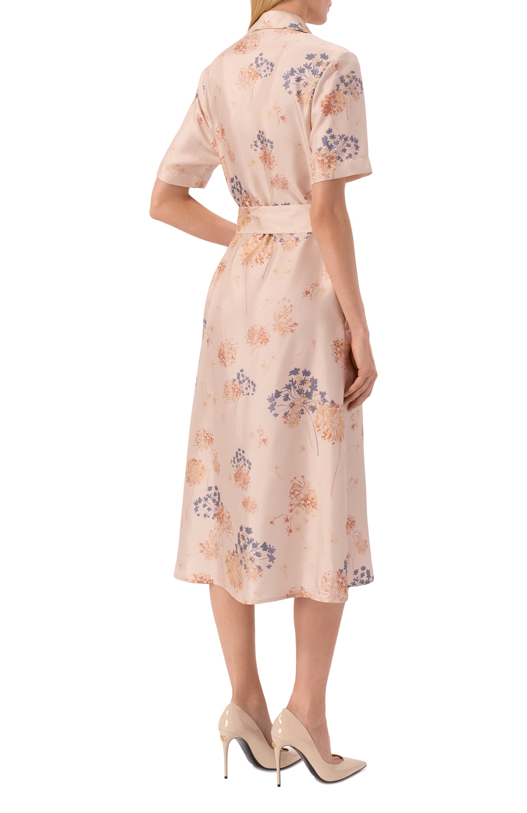 Шелковое платье COLOMBO бежевого цвета по цене 322500 руб., арт. AB00358/F/T0666-11-2E, фото 3 Шелковое платье COLOMBO, арт. AB00358/F/T0666-11-2E, фото 3