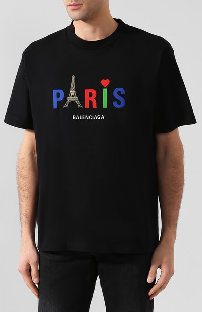 Хлопковая футболка BALENCIAGA, арт. 594579/TGV43, фото 3